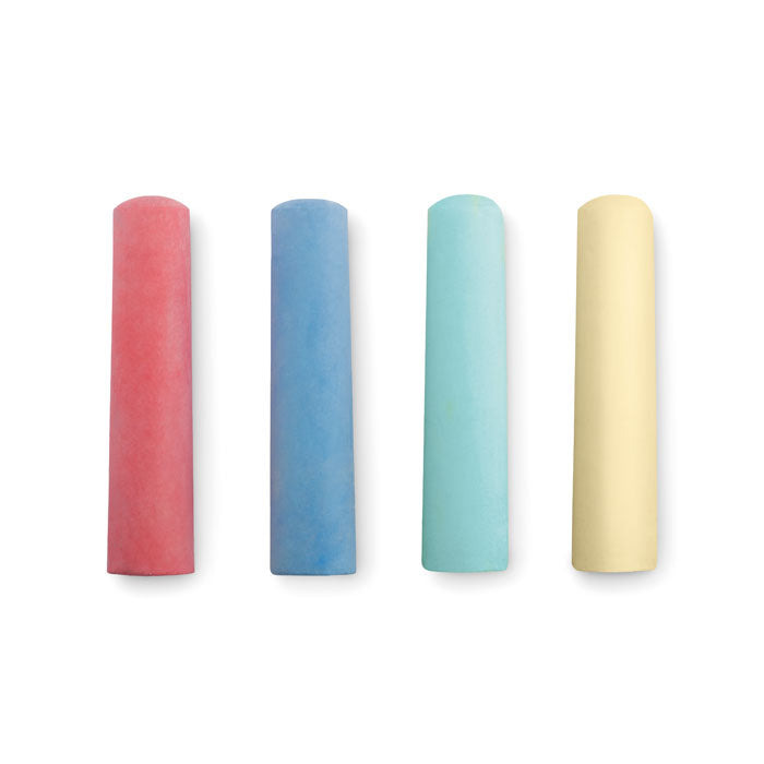 4 Coloured Chalk Sticks
