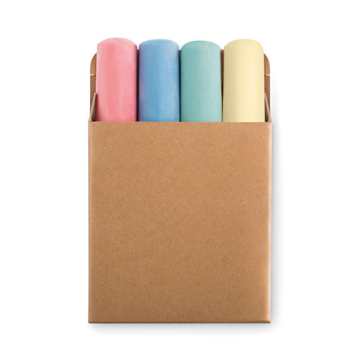 4 Coloured Chalk Sticks
