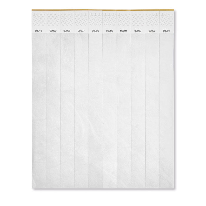 Sheet of 10 Wristbands
