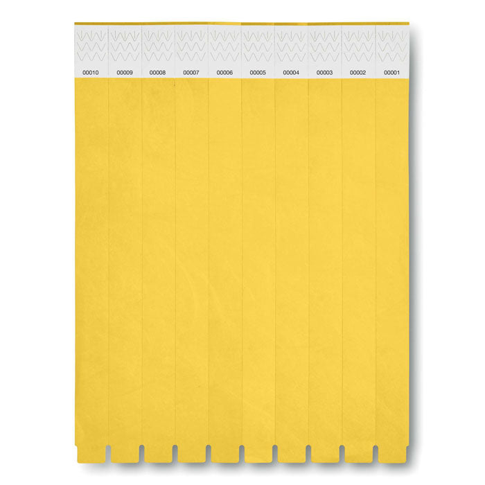 Sheet of 10 Wristbands