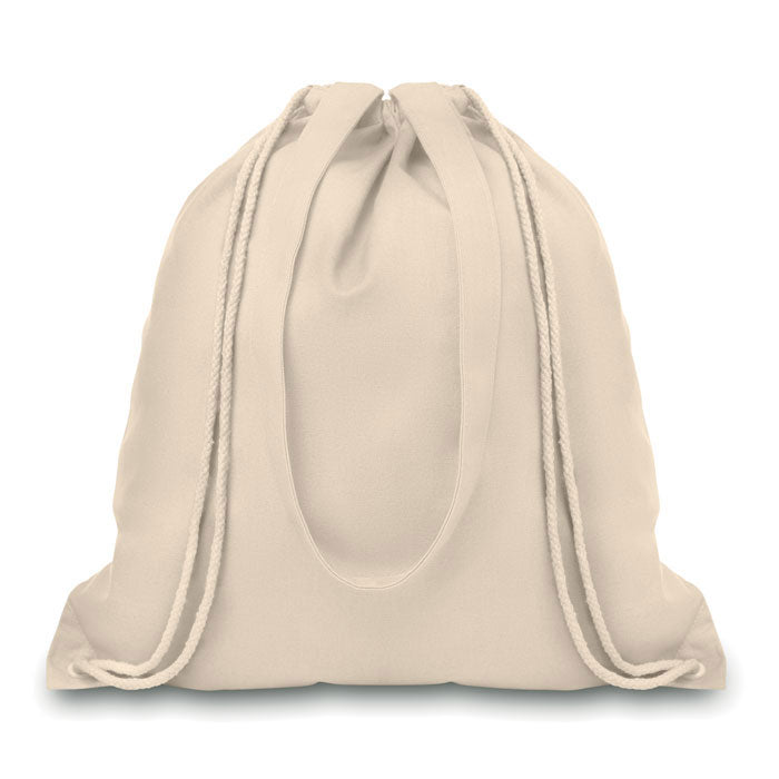 Canvas Shopping Bag with Handles and Drawstring