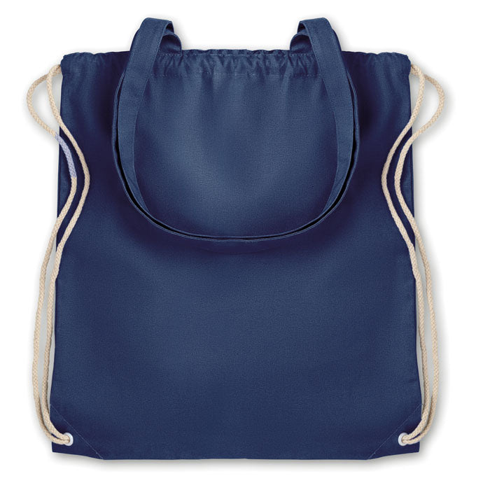 Canvas Shopping Bag with Handles and Drawstring