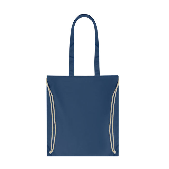 2-in-1 Canvas Shopper and Drawstring Bag