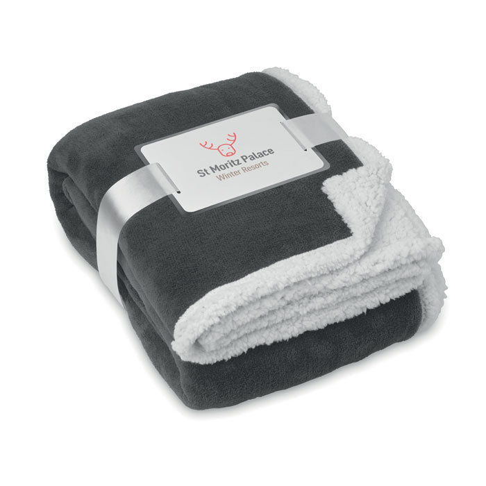 Coral Fleece Blanket with Sherpa Lining