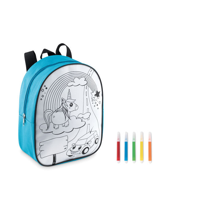 Backpack with Marker Pens