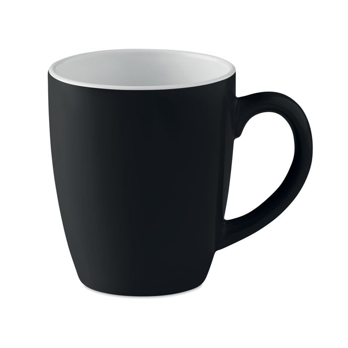 Two Tone Matte Black Ceramic Mug
