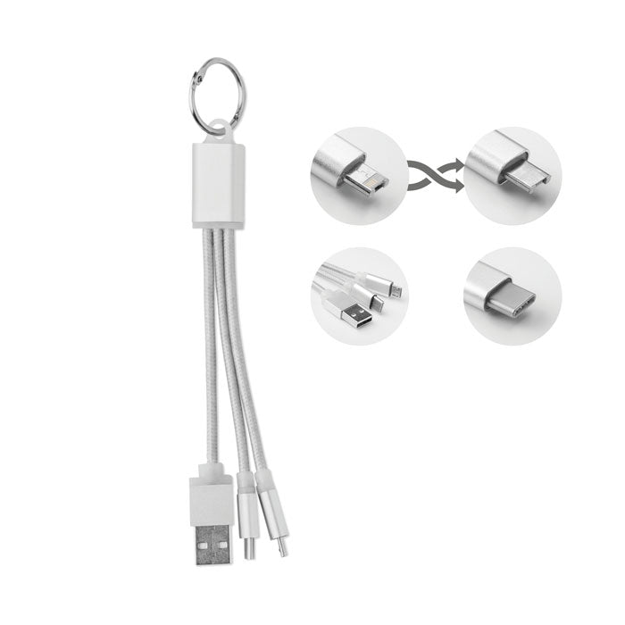 Keyring with USB C Charging Cable