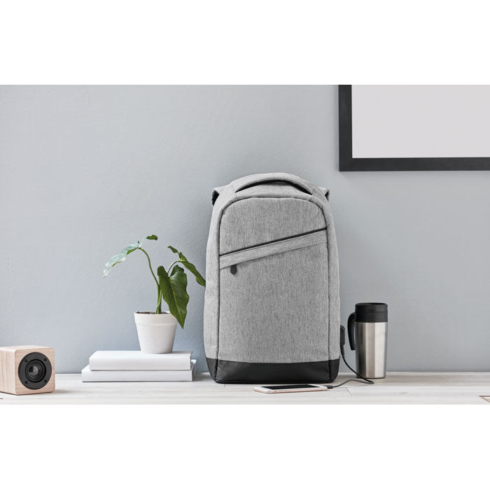 Polyester Backpack with USB Plug