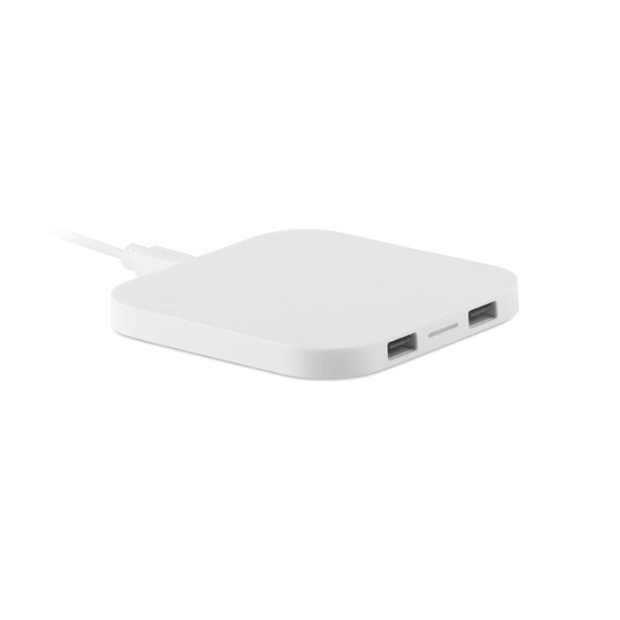 Wireless Charging Pad with 2 Port Hubs