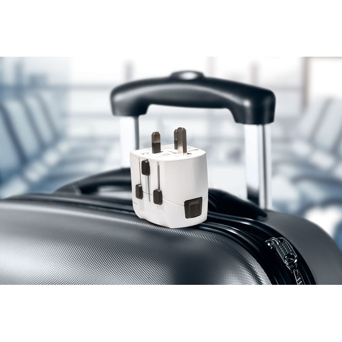 3-Pole Travel Plug and USB Charger