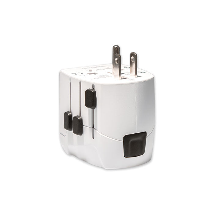 3-Pole Travel Plug and USB Charger