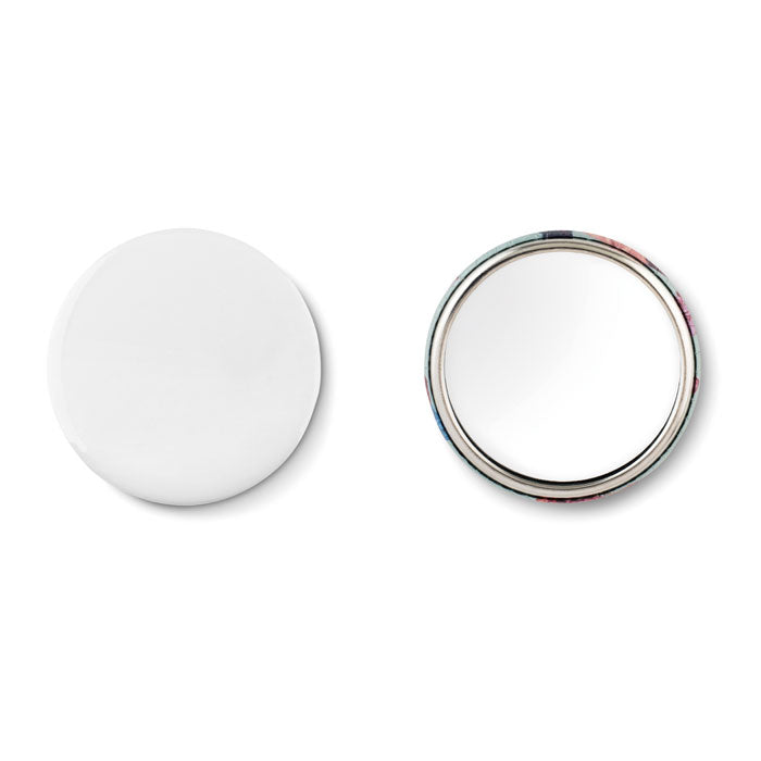 Metal Compact Mirror Button