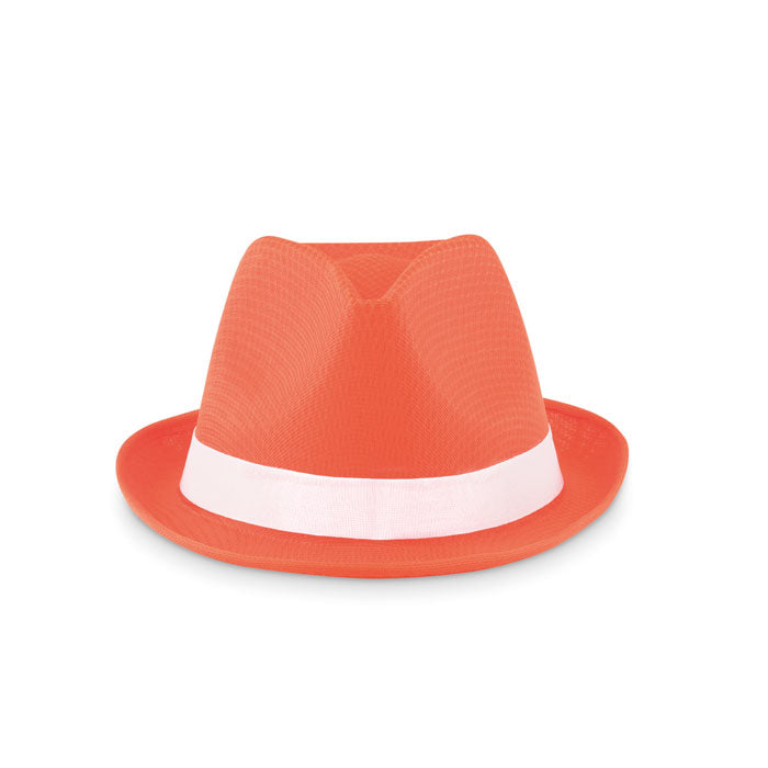 Coloured Polyester Straw Hat