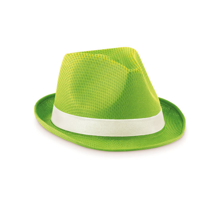 Coloured Polyester Straw Hat