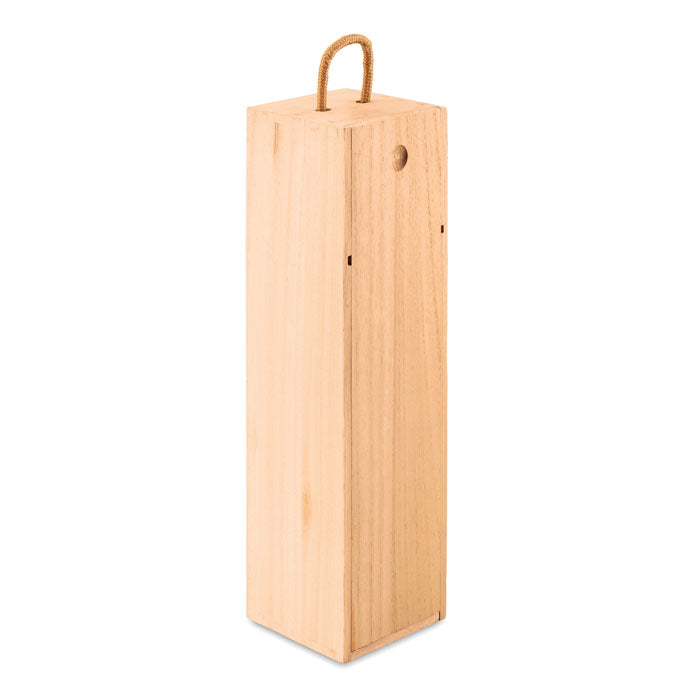 Wooden Wine Box with Cord Handle