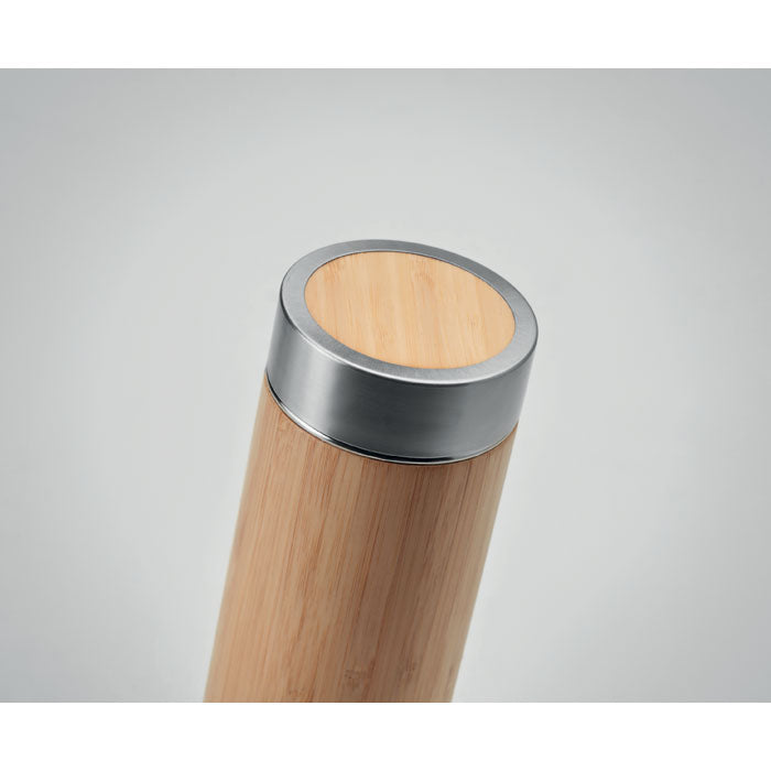 Double Walled Bamboo Flask