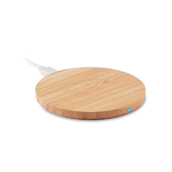 Wireless Charger in Natural Bamboo