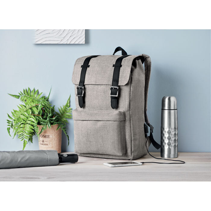 2 Tone Polyester Backpack