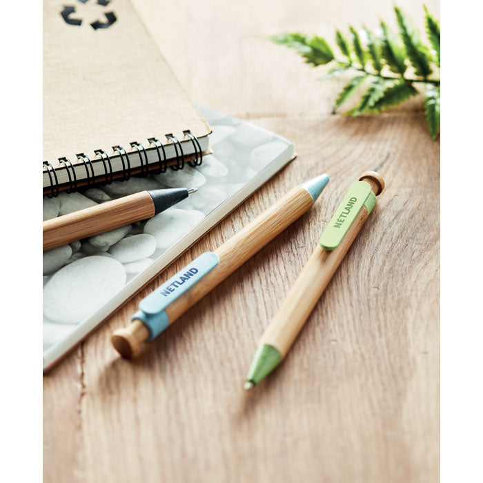 Bamboo and Wheat Straw Ballpoint Pen