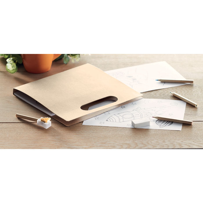 Children's Colouring Set with 6 pencils