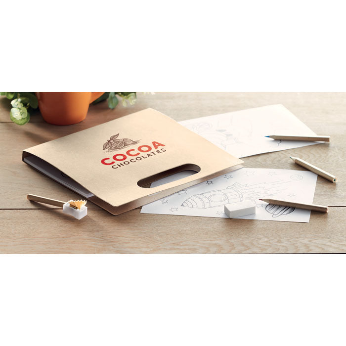 Children's Colouring Set with 6 pencils