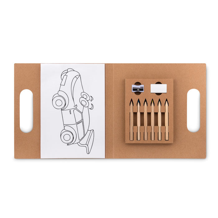 Children's Colouring Set with 6 pencils