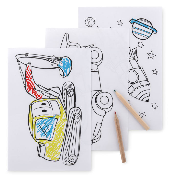 Children's Colouring Set with 6 pencils