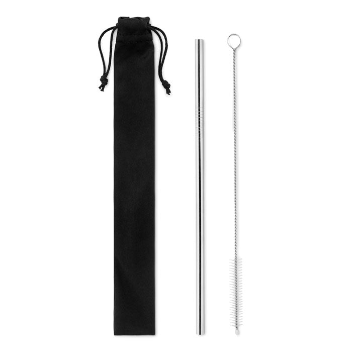 Stainless Steel Straws and Cleaning Brush