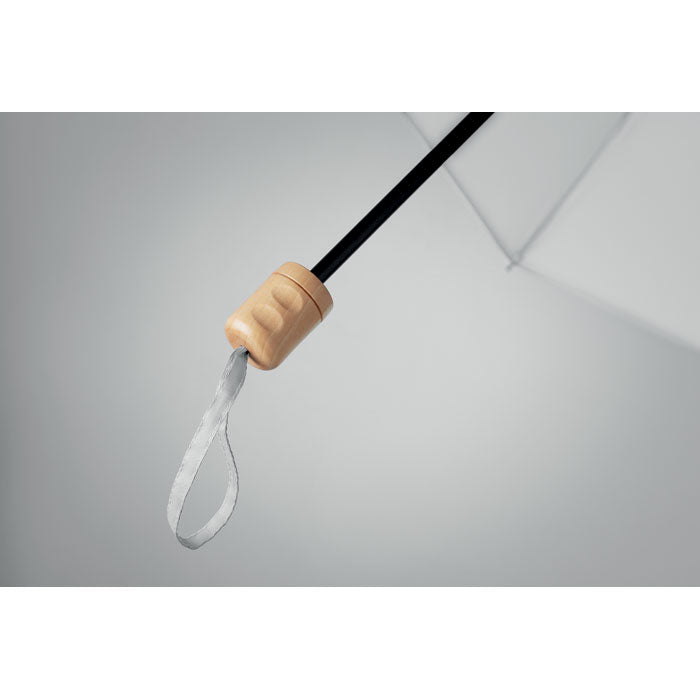 21 Inch Foldable Umbrella with Wooden Handle