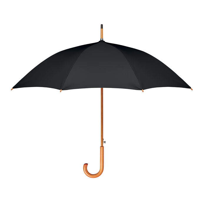 23 Inch Auto Open Umbrella with Wooden Handle