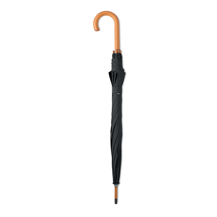 23 Inch Auto Open Umbrella with Wooden Handle