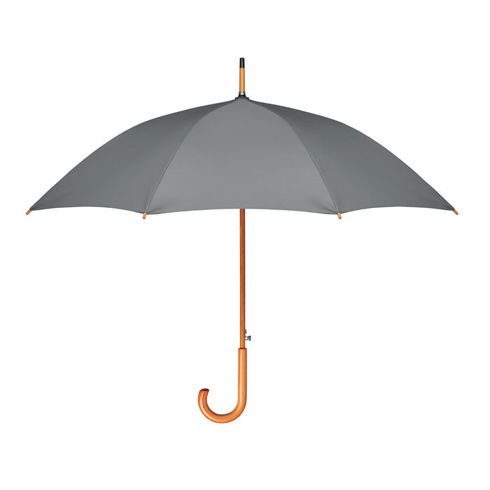 23 Inch Auto Open Umbrella with Wooden Handle