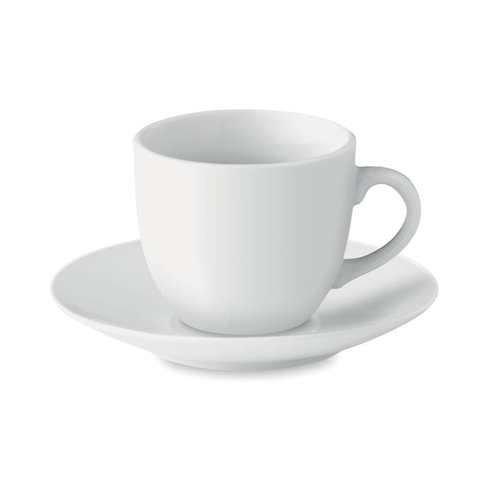 Porcelain Espresso Cup and Saucer