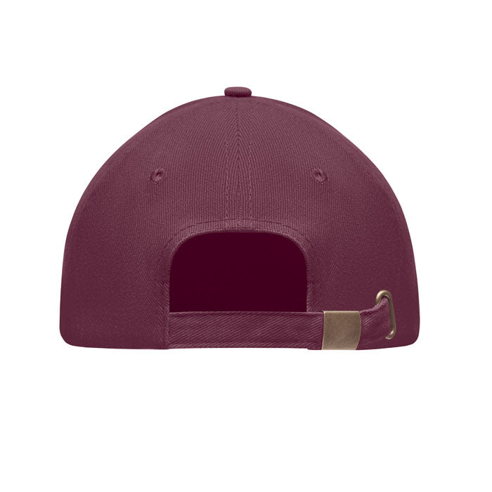 Brushed Cotton Cap with Adjustable Metal Buckle