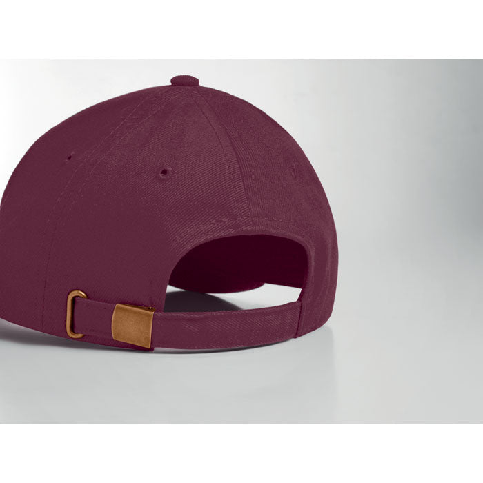 Brushed Cotton Cap with Adjustable Metal Buckle