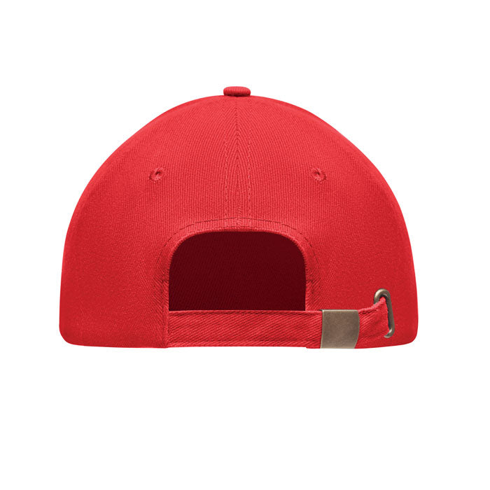 Brushed Cotton Cap with Adjustable Metal Buckle