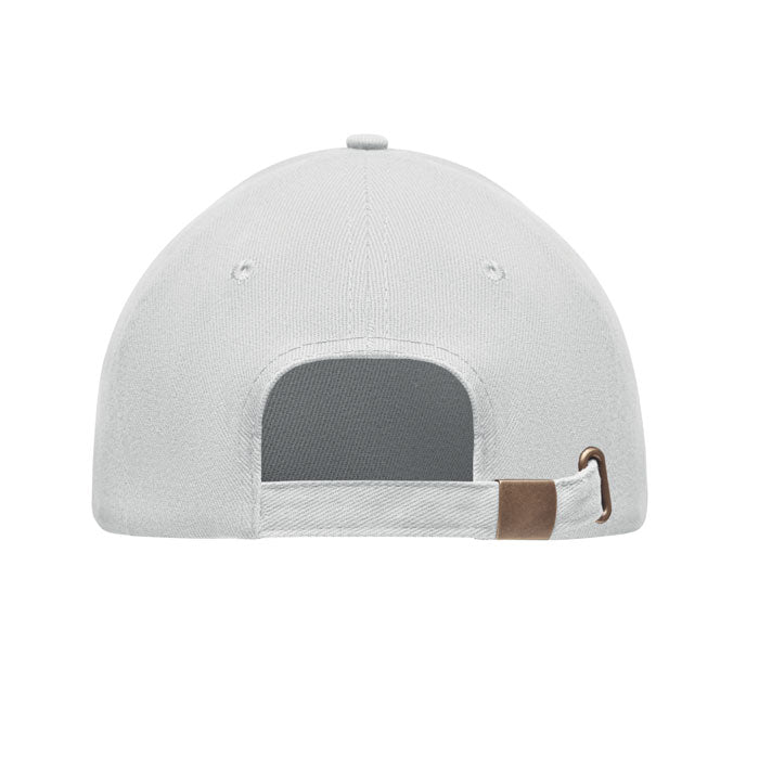 Brushed Cotton Cap with Adjustable Metal Buckle