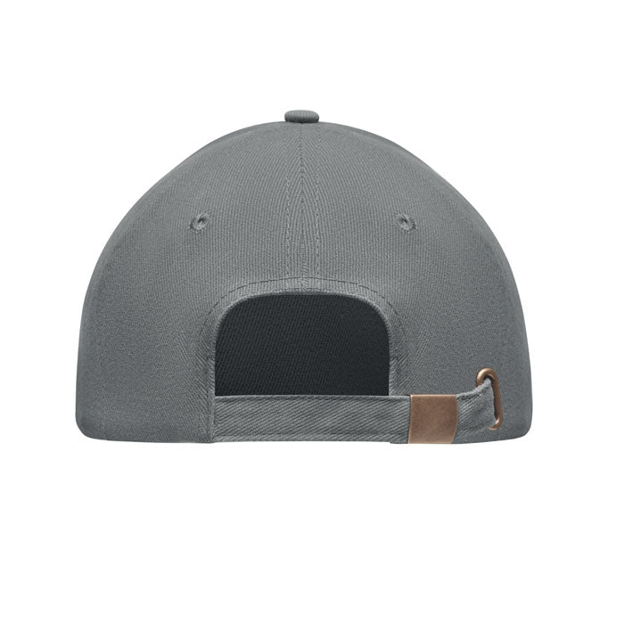 Brushed Cotton Cap with Adjustable Metal Buckle