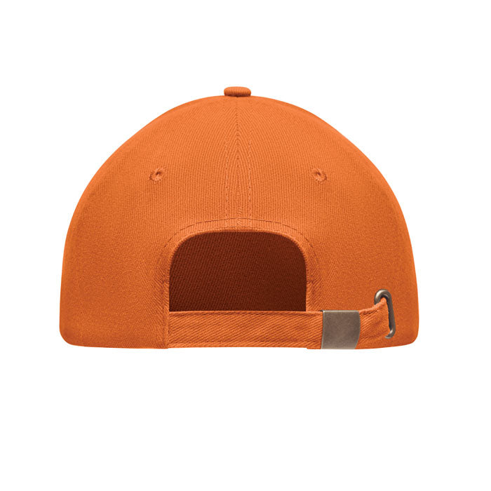 Brushed Cotton Cap with Adjustable Metal Buckle