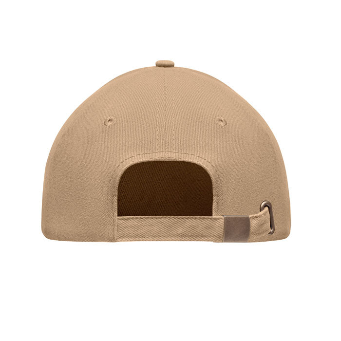 Brushed Cotton Cap with Adjustable Metal Buckle