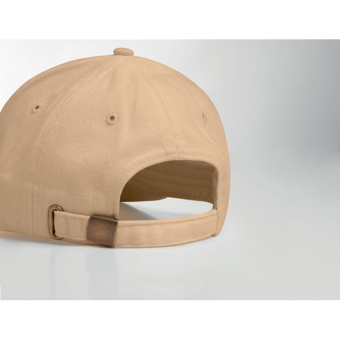 Brushed Cotton Cap with Adjustable Metal Buckle