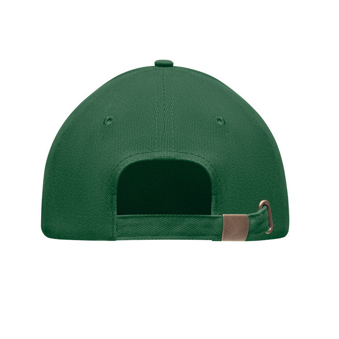 Brushed Cotton Cap with Adjustable Metal Buckle
