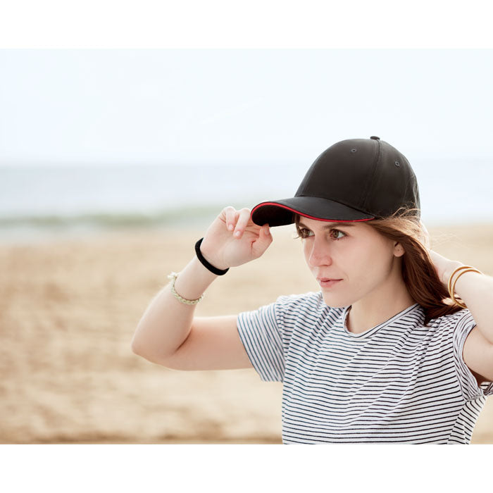 Brushed Cotton Cap with Adjustable Metal Buckle