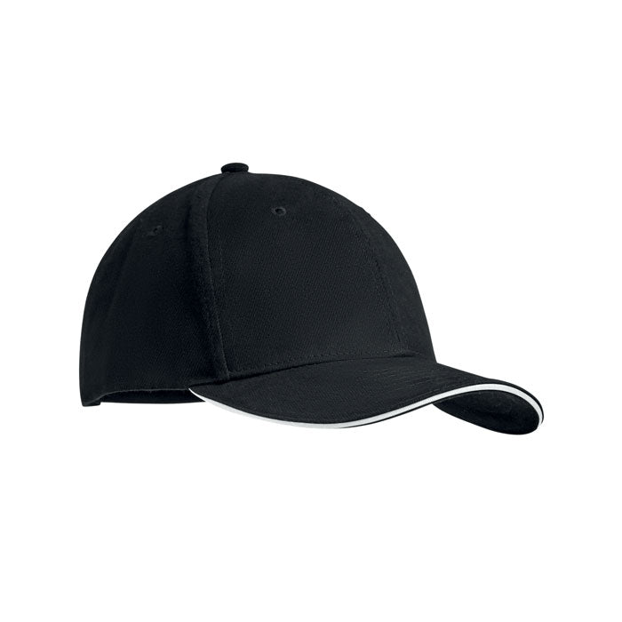 Brushed Cotton 6 Panel Baseball Cap