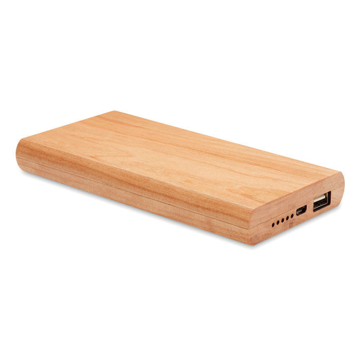 Powerbank in Bamboo Casing
