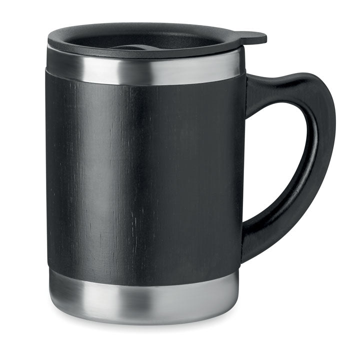 Double Walled Mug with Bamboo Case
