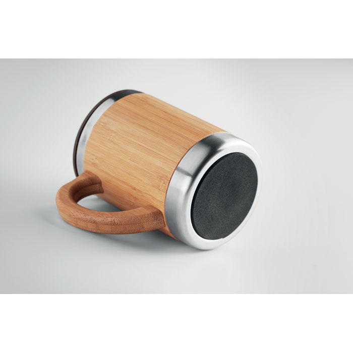 Double Walled Mug with Bamboo Case