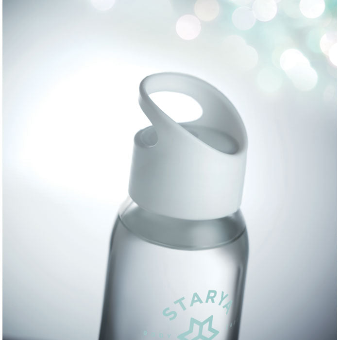 Glass Water Bottle with Hanging Loop