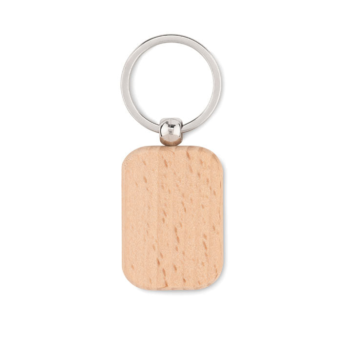 Rectangular Wooden Keyring