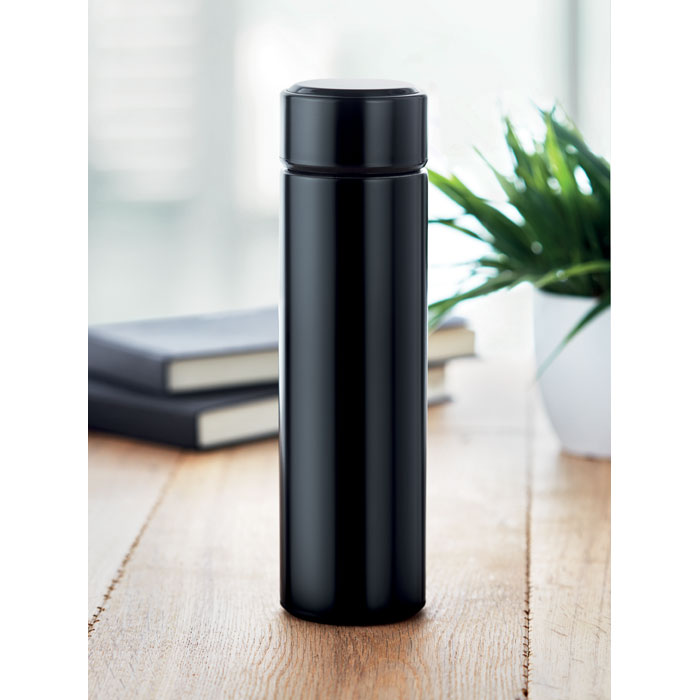 Vacuum Bottle with Touch Thermometer